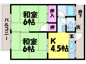 【間取り】 | 宮内コーポ・