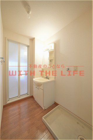 セジュールシャンスⅡ【キャッシュバック対象物件】の洗面所|脱衣スペースもあります