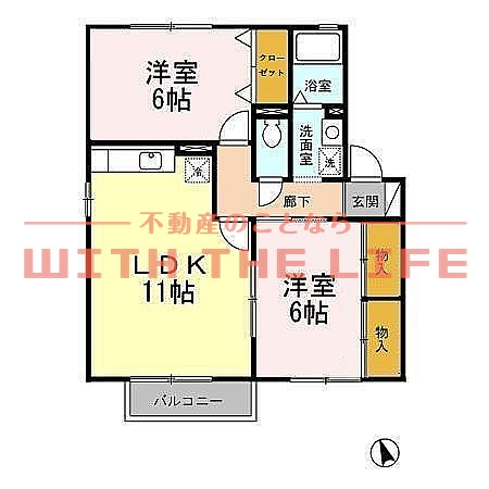 セジュールシャンスⅡ【キャッシュバック対象物件】の間取り