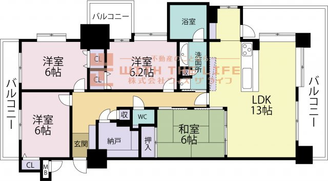 エバーライフネアシティ久留米弐番館【キャッシュバック対象物件】の間取り