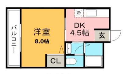 NO.7山一ビル【キャッシュバック対象物件】の間取り