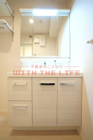 アレーズメゾン【キャッシュバック対象物件】の独立洗面台|独立洗面化粧台が付いています