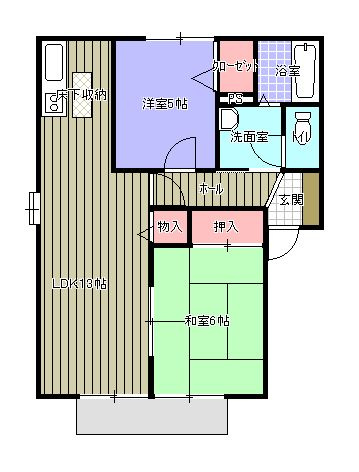 サンエクセル小森野D【10,000円キャッシュバック対象物件】の間取り