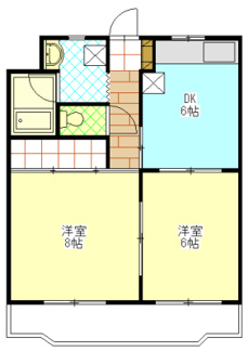 【間取り】 | マンションレインボーⅡ