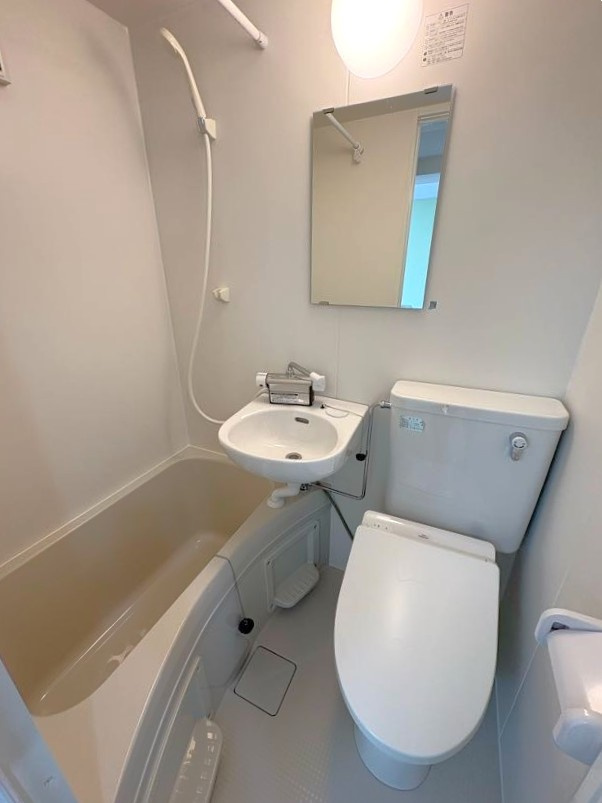 池之端グリーンハイツの浴室|3点ユニットバス