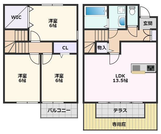 【間取り】 | ローズコート南吹田