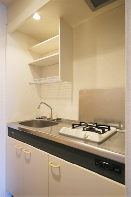 【キッチン】 | エスコート麻布十番 | 1口ガスコンロ