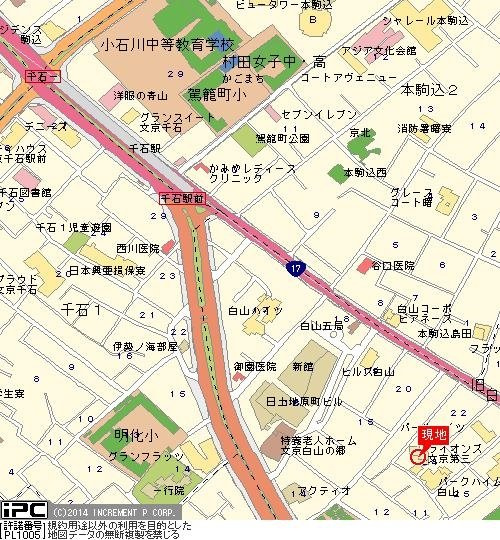 【地図】 | 文京第３ライオンズマンション