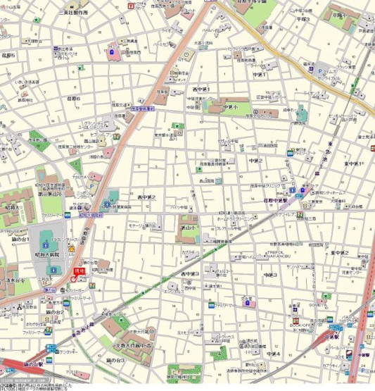 【地図】 | ライオンズマンション旗の台
