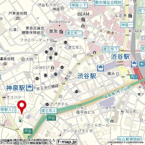 【地図】 | ネオハイシティ渋谷