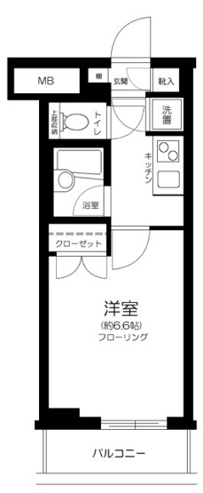 【間取り】 | パレステュディオ銀座一丁目