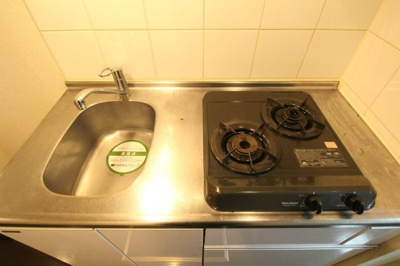 【キッチン】 | フェニックス牛込神楽坂 | システムキッチン（2口ガスコンロ）