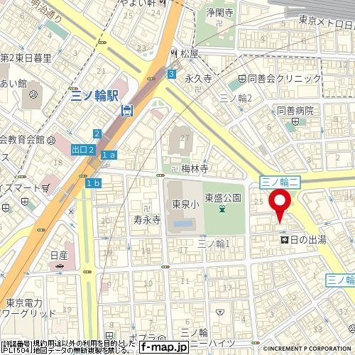【地図】 | ダイナシティ台東三ノ輪