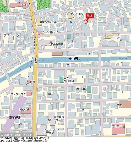 【地図】 | ﾄｰｼﾝﾌｪﾆｯｸｽ中野新橋ﾊﾟｲﾝｱｲﾙ
