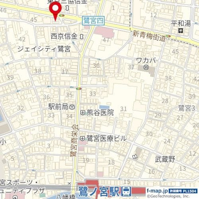 【地図】 | ルーブル鷺宮弐番館