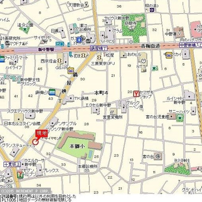 【地図】 | シンシア新中野ozio