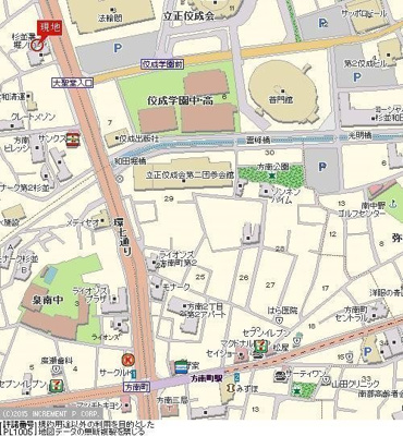 【地図】 | モナーク杉並堀ノ内