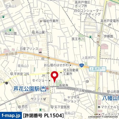 【地図】 | フェニックス芦花公園駅前壱番館