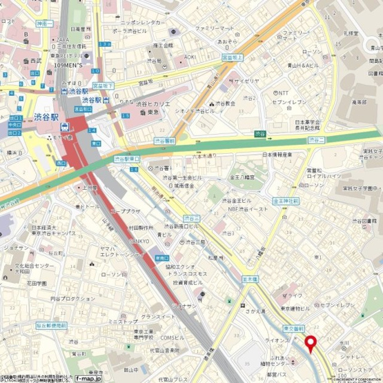 【地図】 | ガーラ・アヴェニュー渋谷
