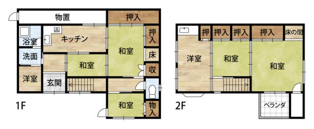 和歌山市上野・中古戸建・54188の間取り