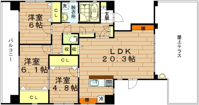 SIL・ELA御所南（シルエラ御所南）の間取り