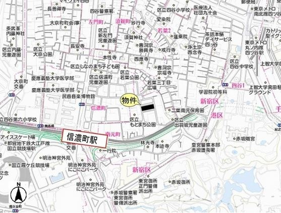 Brillia外苑出羽坂の地図|案内図