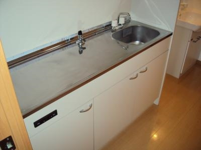 ビレイユ真英四条柳馬場PARTⅡのキッチン|2口ガスコンロ設置可