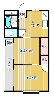 有馬道ハイツの間取り