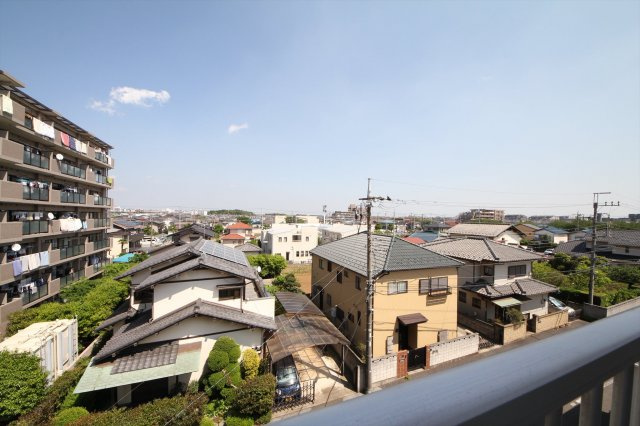 ライオンズマンション習志野第２　４ＳＬＤＫ　内装リフォーム済の展望|前面棟無しにつき眺望良好です。