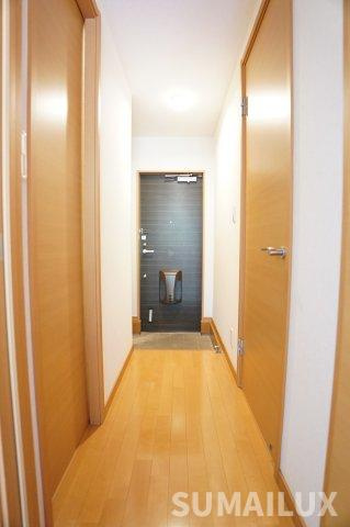 熊本市中央区新大江１丁目のアパートの玄関