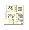 【間取り】 | 間取りはこちら。リビングは15帖とゆとりのある広々とした空間。洗濯物を干したりリフレッシュに最適なバルコニーも設置。使い勝手を重視した間取りとなっております。