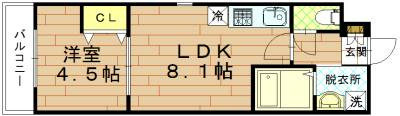 Residence二条洛中庵（レジデンス二条洛中庵）の間取り