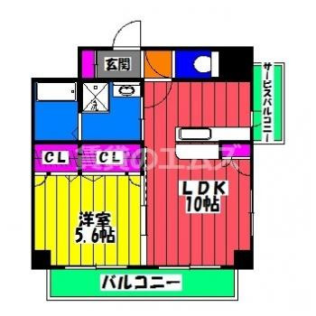 【間取り】 | ラヴェリテ筑紫通り | ラヴェリテ筑紫通りの間取り