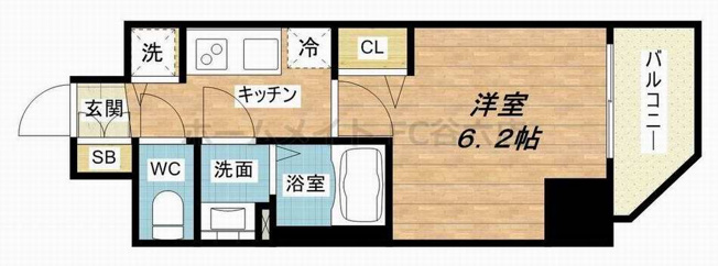 【間取り】 | プレサンス北堀江