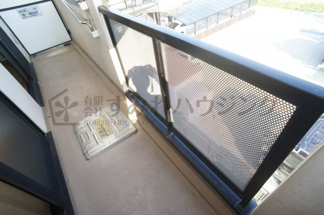 グリーンコート西田のバルコニー