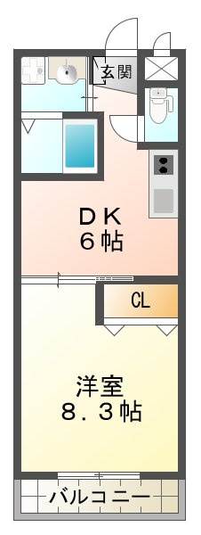 フローラ松本の間取り