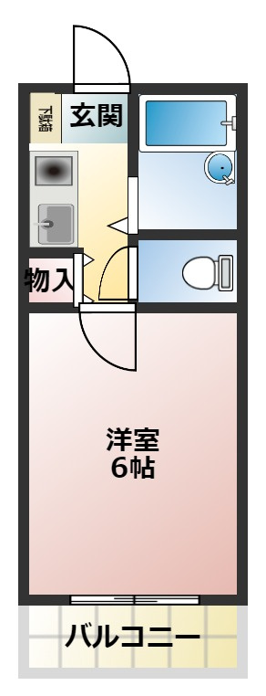 フレクション堀川の間取り