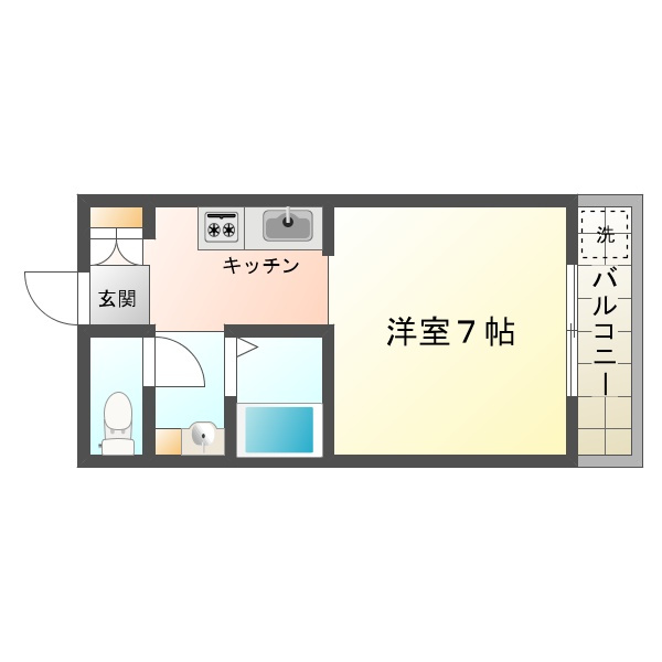 ハイツ重塚Ⅱの間取り
