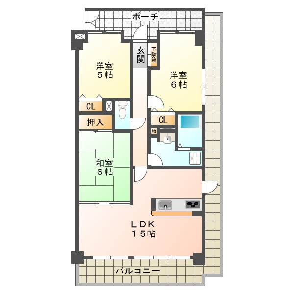 ラウムズ垂水の間取り