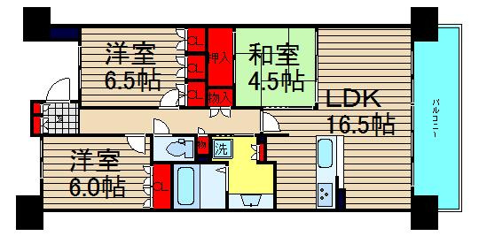 ジオ新町の間取り