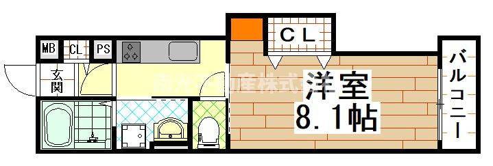 クリエオーレ近江堂 ( 近畿大学 一人暮らし )の間取り