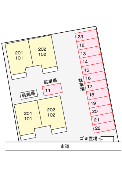 コモディダCの区画図