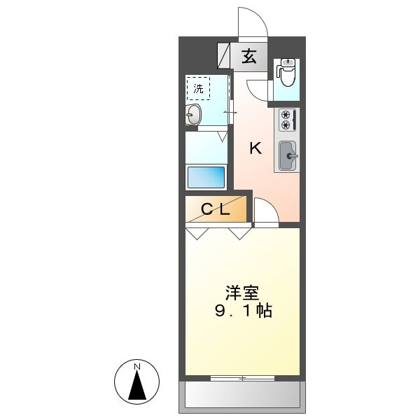 カーサひまわりⅡの間取り