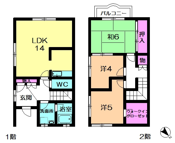 【間取り】 | 三木メゾネット