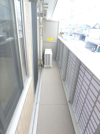 リジエール西仙北のバルコニー