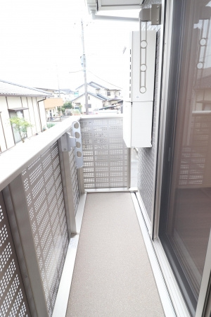合志市幾久富のアパートのバルコニー