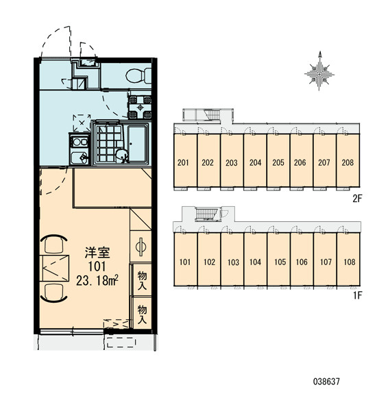 レオパレスノースアイランドⅢのその他共用部分