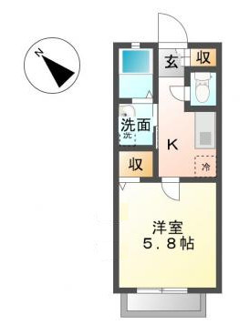 エクセルヴィレッジD棟の間取り