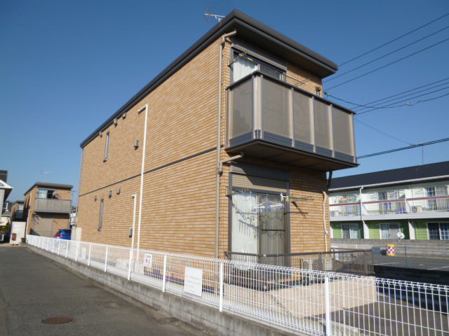 倉敷市中庄のアパートの外観