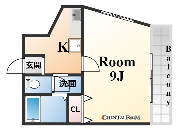 マーブルコート三宮の間取り